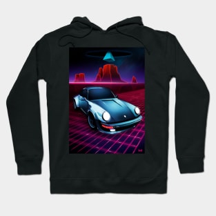 Porsche 911 - Neon Mesa Desert Hoodie